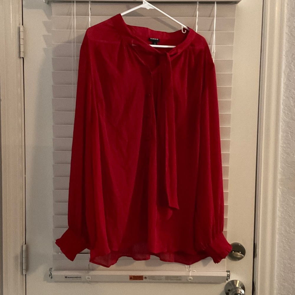 Torrid Vibrant Red Women's Blouse